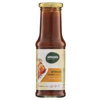 Grill Sauce African-Spirit Spicy Gluten Free Organic, 210ml