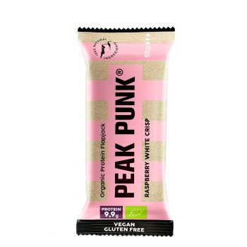 Peak Punk Protein Oat Bar Raspberry White Crisp Organic, 55g