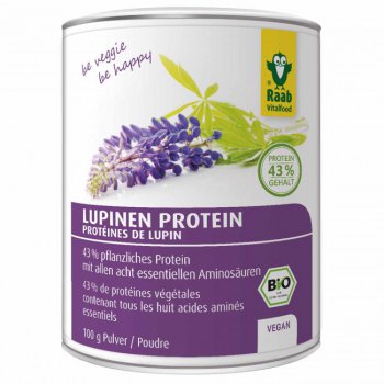 Lupine Protein Powder Raw Organic, 100g