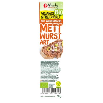 Vegan “Streicherle” Mettwurst Style Bio, 50g Vegan “Streicherle” Mettwurst Style Bio, 50g