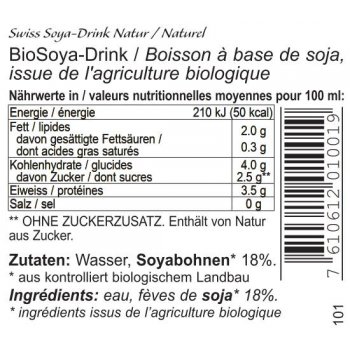 Soy Drink Nature No Added Sugar Organic, 1l
