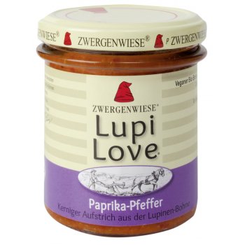 Bread Spread Lupilove Paprika Pepper Organic, 165g