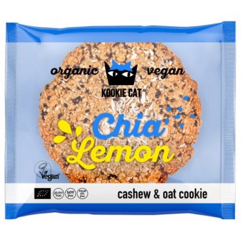 KOOKIE CAT Chia Lemon Cookie Gluten Free Organic, 50g
