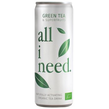 Energy Drink all I need Green Tea Drink Organic, 250ml