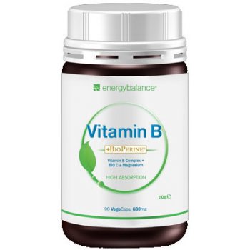 Vitamin B Complex plus Bio Vitamin C & Magnesium, 90 VegeCaps