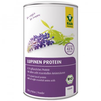 Lupine Protein Powder Raw Organic, 500g