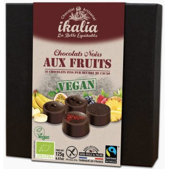Pralinés Assorted Dark Chocolat with fruity filling Organic, 125g