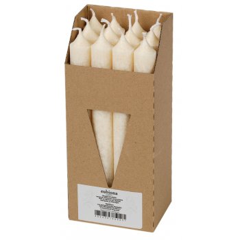 Candles Pack of 12 Dinner Candle 2,2 x 21cm Ivory