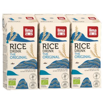 Mini Drink Rice Original Organic, 3x200ml