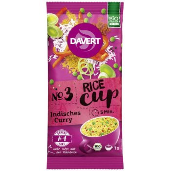 Davert Rice-Cup Indian Curry Organic, 67g