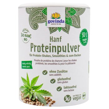 Hemp Protein Powder Raw Food Quality Organic, 400g