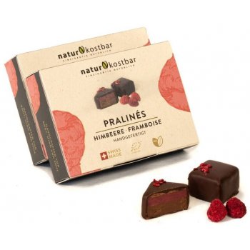 Pralinés Raspberry Organic Box of 6, 88g