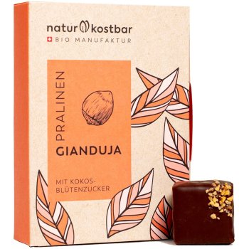 Pralinés Gianduja Box of 6 Organic, 72g Pralinés Gianduja Box of 6 Organic, 72g