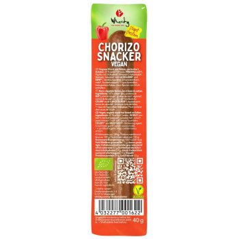 Spacebar Chorizo Snacker Organic, 40g