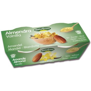 NaturGreen Almonds Vanilla Dessert Organic, 2x125g