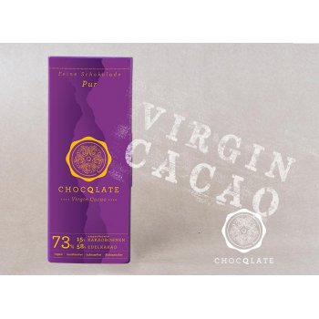 Bar Chocqlate Virgin Chocolate Pure 73% Organic, 70g
