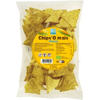 Corn Tortilla Chips Natural Organic, 125g