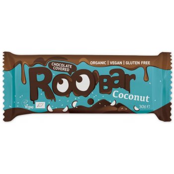 Roobar Chocolate Covered Coconut Organic, 30g