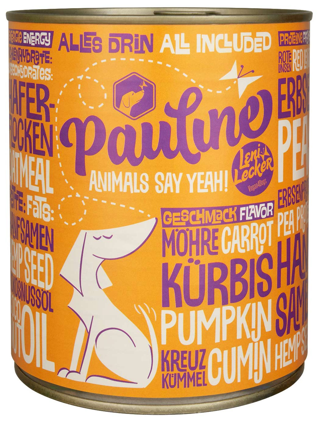 Wet Dog Food Paulina Vegan4Dogs Vegetarian / Vegan, 800g