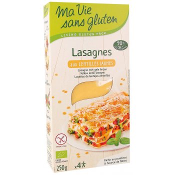 Lasagna Yellow Lentils Gluten Free Organic, 250g