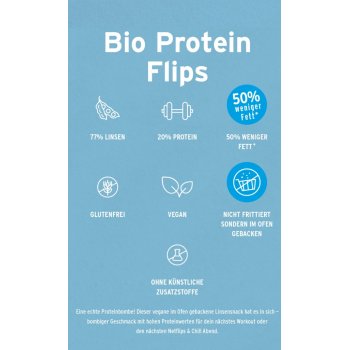 Protein Flips Sour Cream Style Organic, 75g