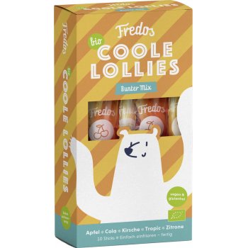 Ice Pops Lolly Fredos Cool Lollies "Mix" Organic, 300ml