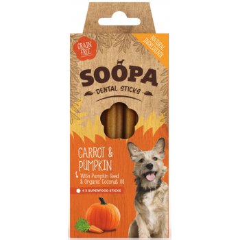 Dog Dental Sticks Vegan Soopa Carrot and Pumpkin, 100g