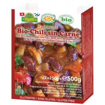 Chilli sin carne with vegetables Organic, 2 x 250g
