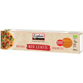 Pasta Explore Cuisine Spaghetti made from Red Lentils Organic, 250g