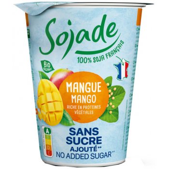 Sojade So Soya! No Added Sugar Mango, Organic, 400g