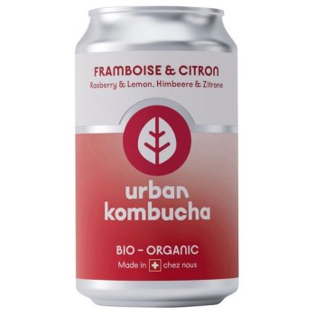 Kombucha Urban Raspberry & Lemon Organic, 330ml