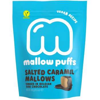 Vegan Marshmallows Mallow Puffs Gesalzenes Karamell, 100g