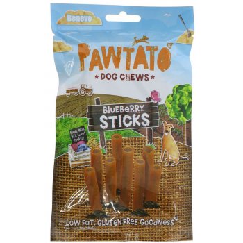 Benevo Bâtonnets à mâcher myrtilles Pawtato Sticks, 120g