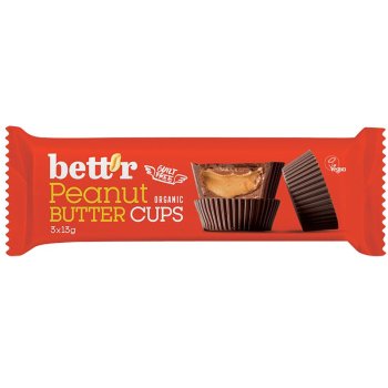 Bett'r Cups Purée de cacahuète Bio, 39g