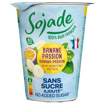 *RABAIS: DLUO 08.04.23* Sojade So Soya! Sans sucres ajoutés Banane Passion, Bio, 400g