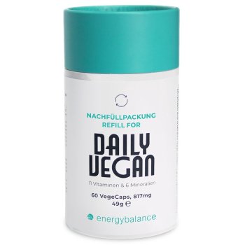 Daily Vegan Multivitamine Paquet de recharge, 60 VegeCaps