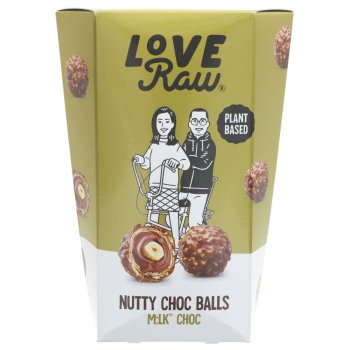 Boules de chocolat aux noix LoveRaw, 126g