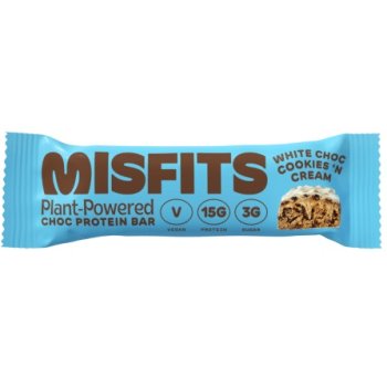 Misfits Barre protéinée cookies'n'cream, 45g