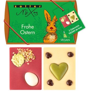 Mini tablettes de chocolat de Pâques 2 pièces Bio, 50g