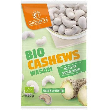 Noix de cajou Wasabi Bio, 50g Noix de cajou Wasabi Bio, 50g