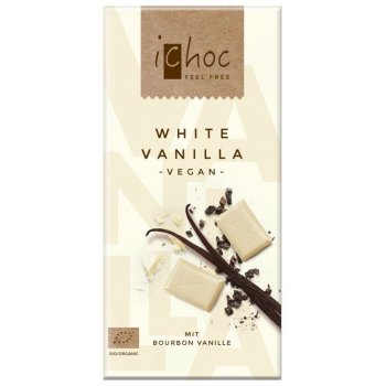 iChoc White Vanilla - Rice Choc Chocolat Bio, 80g