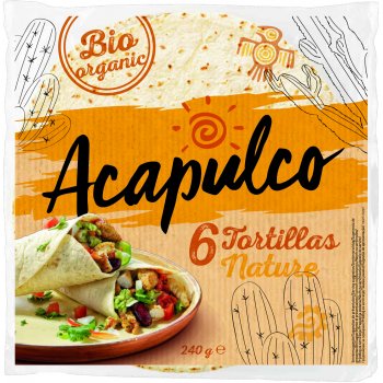 Tortillas Wraps 6pcs Bio, 240g