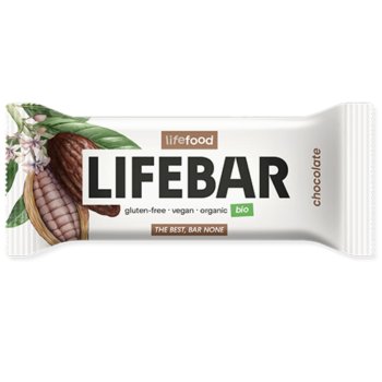 Lifebar Barres énergétiques crues Chocolat Bio, 47g