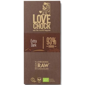 Lovechock Chocolat 93% Cacao RAW Bio, 70g Lovechock Chocolat 93% Cacao RAW Bio, 70g