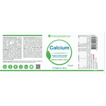 Calcium High Bioavailability 130mg, 180 VegeCaps