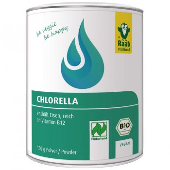 Chlorella Mikroalgen Pulver Bio, 150g