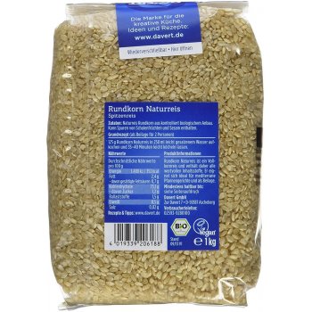 Riz rond à grains entiers de riz brun bio, 1kg