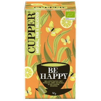Tee Be Happy Kräutertee Fairtrade Bio, 20 Teebeutel