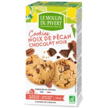 Biscuits Cookies Noix de Pécan péptites chocolat noir, 175g