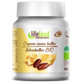 Kakaobutter Glutenfrei Rohkostqualität Bio, 200g